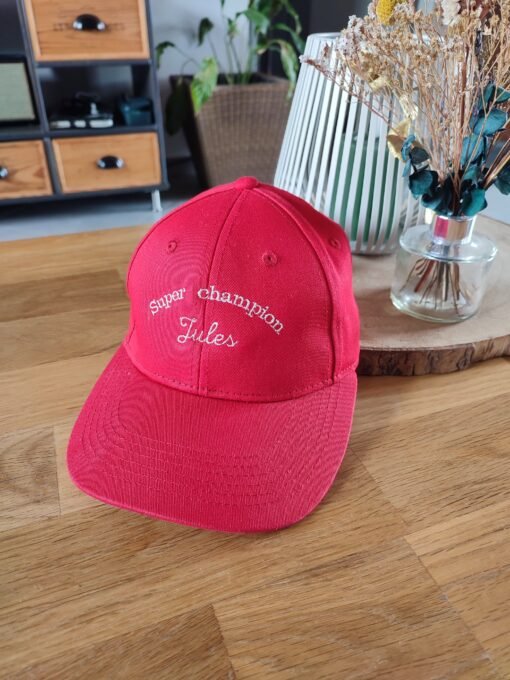 Casquette enfant brodée personnalisée